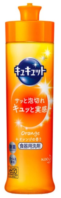Средство для мытья посуды KAO CuCute (аромат апельсина / быстрое смывание) 220 мл