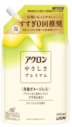 Гель для стирки LION Akron Kindness Premium для стирки деликатных тканей 650 мл