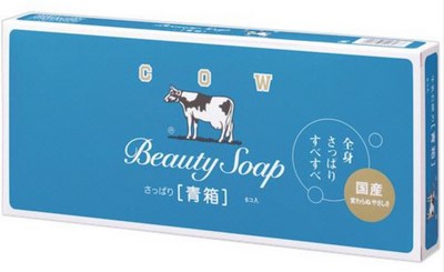 Туалетное мыло COW Beauty Soap с прохладным ароматом жасмина, кусок 85 г × 6 шт