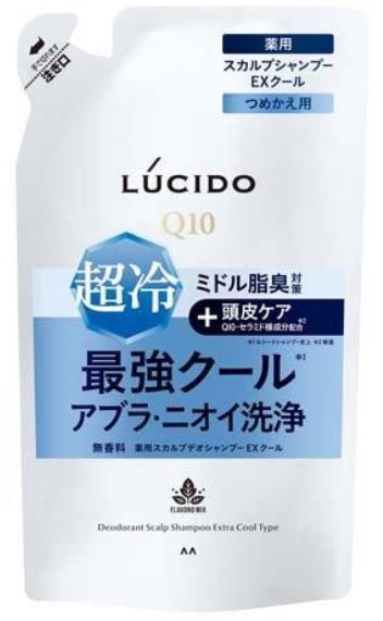 Мужской шампунь MANDOM Lucido Deodorant Shampoo (для мужчин после 40 лет) 380 мл