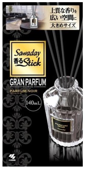 Ароматический диффузор для дома с палочками Kobayashi GRAN Parfum Noir 140 мл