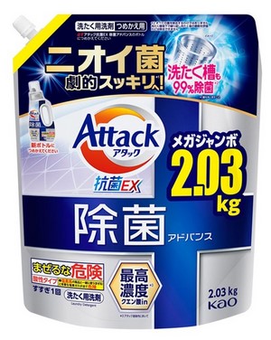 Гель для стирки KAO Attack Antibacterial Advance концентрат 2030 гр