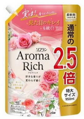 Кондиционер для белья LION Aroma Rich Diana 703 / Диана 950 мл