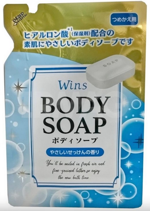 Крем-мыло для тела Nihon Wins Body Soap с гиалуроновой кислотой 340 гр