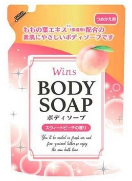 Крем-мыло для тела Nihon Wins Body Soap Peach с ароматом персика 340 гр