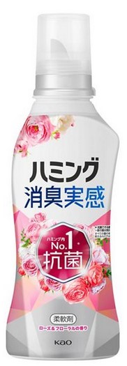Кондиционер для белья KAO Humming аромат Розовые цветы 510 мл