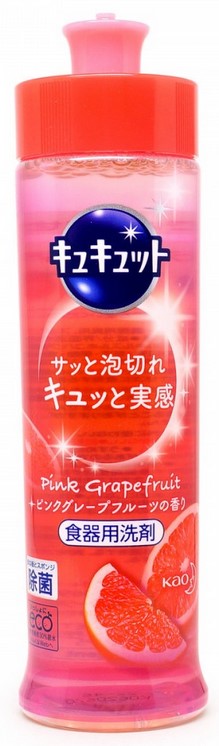 Средство для мытья посуды KAO CuCute (аромат грейпфрута / быстрое смывание) 220 мл
