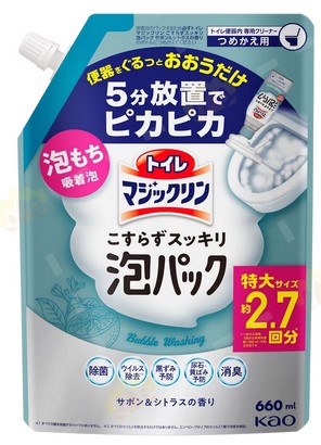 Моющее и чистящее средство для туалета KAO Magicclean мыло и цитрус 660 мл