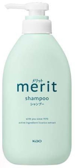 Шампунь для чувствительной кожи головы KAO Merit, слабокислотный, без силиконов 450 мл
