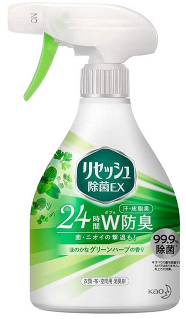 Кондиционер-спрей для белья KAO Resesh Antibacterial EX аромат зелени и трав 370 мл