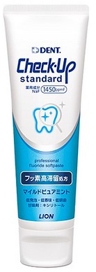 Кремовая зубная паста LION Check-Up укрепляющая (вкус мяты) 135 г