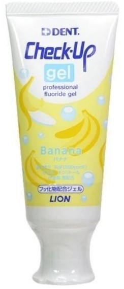 Детский зубной гель для реминерализации LION Check-Up (младше 6 лет / вкус банана) 60 г