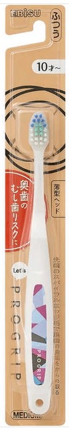 Детская зубная щётка EBISU со СПИРАЛЬНЫМИ и комбинированными щетинками (от 10 лет)