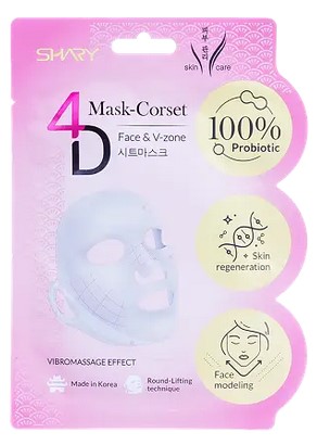 Бандажная маска с пробиотиками Shary 4D лифтинг и восстановление, 35 г