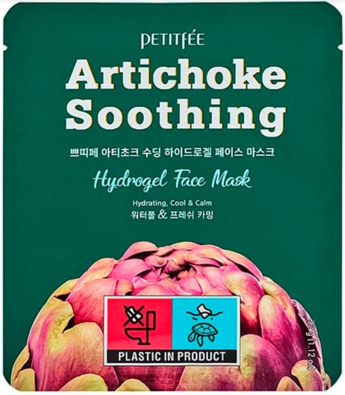 Гидрогелевая маска для лица с артишоком Petitfee Artichoke Face Mask, 32 г