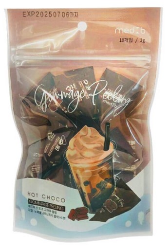 Деликатный гоммаж-пилинг с натуральным какао MedB Hot Cacao Gommage, 3 г *10 шт