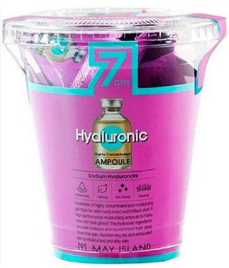 Сыворотка для лица с гиалуроновой кислотой May Island 7 Days Hyaluronic Ampoule, 60 г