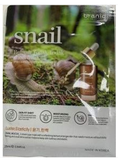 Тканевая маска с муцином улитки Branig Snail Refresh Todak Sheet Mask, 25 г