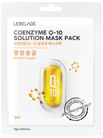 Тканевая маска с коэнзимом Q10 LEBELAGE Coenzyme Q-10 Solution Mask, 25 г