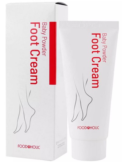 Крем для ног с ароматом детской пудры FoodaHolic Baby Powder Foot Cream, 100 г