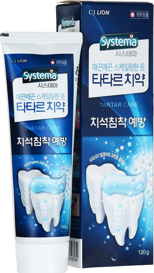 Зубная паста CJ Lion Systema Tartar против образования зубного камня, 120 гр.