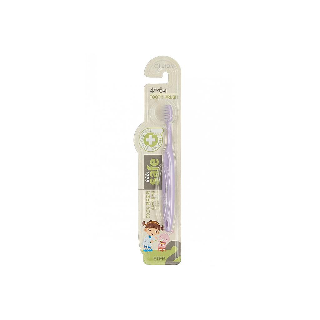 Зубная щетка детская CJ Lion Kids Safe с нано-серебряным покрытием №2 (от 4 до 6 лет)