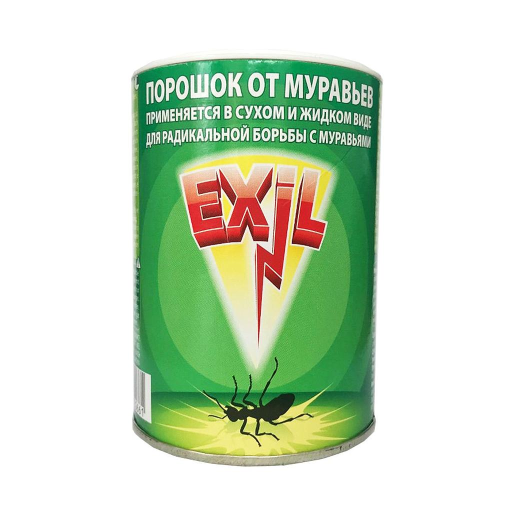 Порошок Exil для уничтожения от муравьев на грядках, террасе и т.д., 100 гр