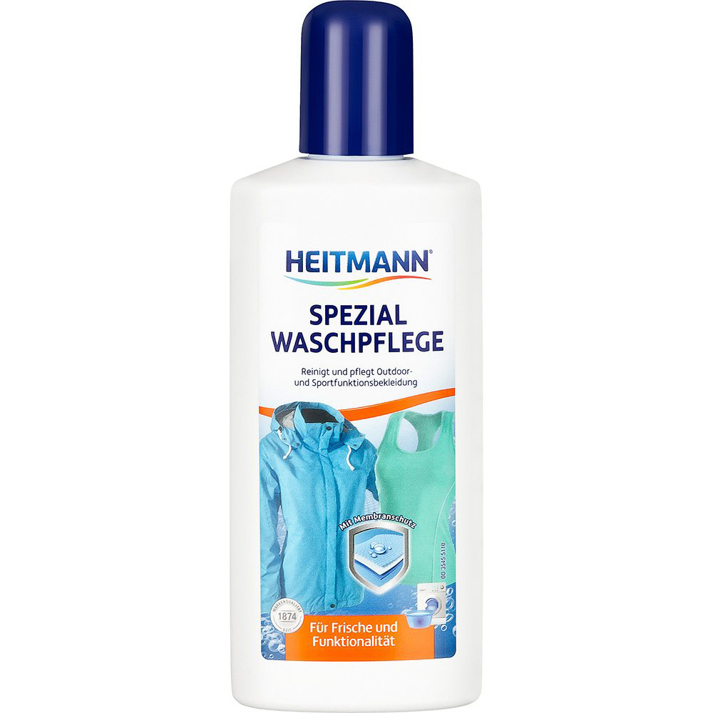 Гель для стирки спортивной и туристической одежды с мембранами Heitmann Sympatex и Goretex, 250 мл.