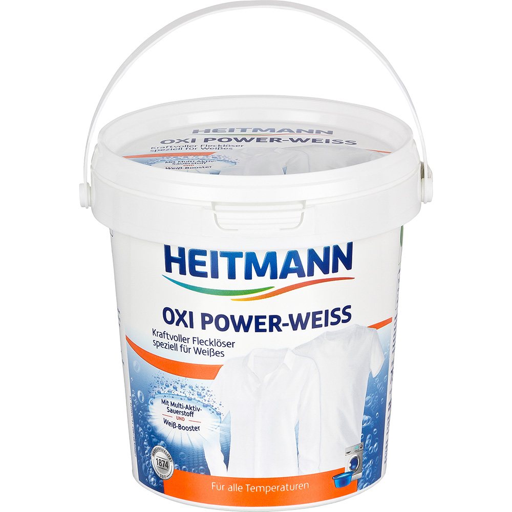 Мощный пятновыводитель Heitmann Oxi на кислородной основе для белого белья, 750 гр.
