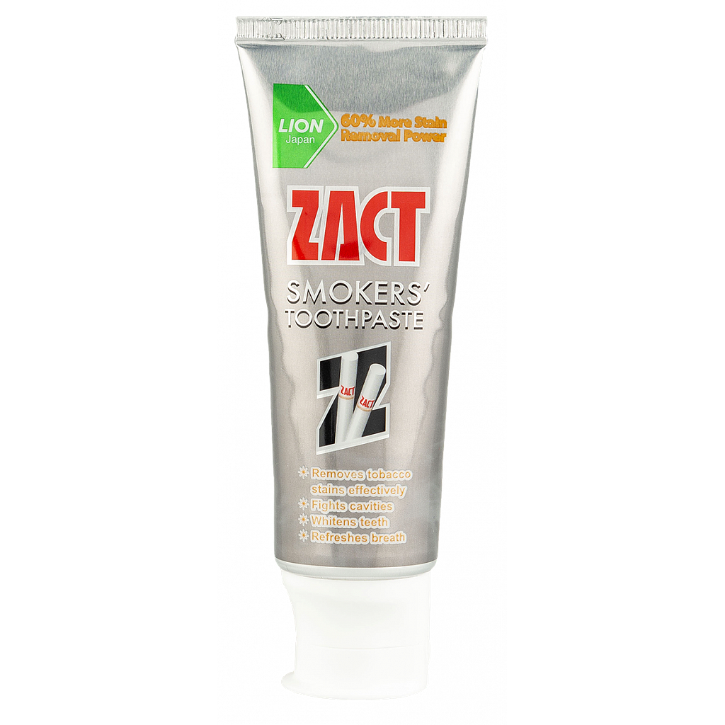 Зубная паста LION Zact для курящих, с отбеливающим эффектом, 100 гр