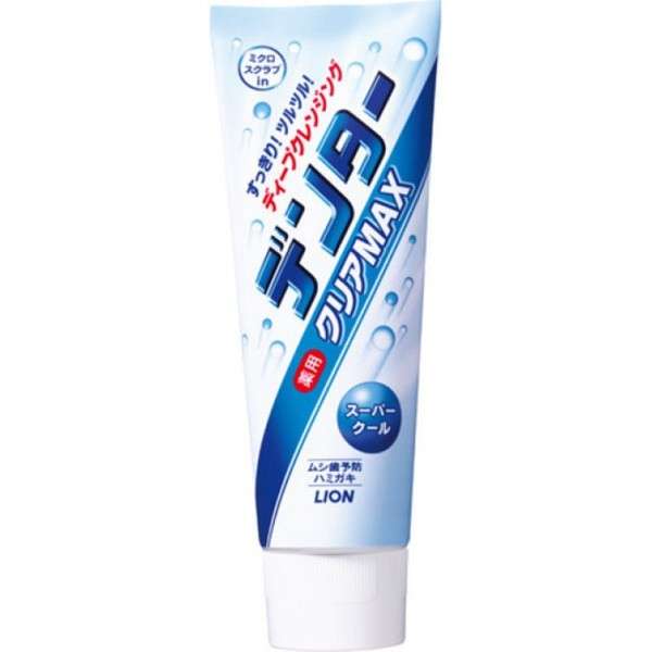 Зубная паста LION Dental Clear MAX освежающая мята, вертикальная туба, 140 гр