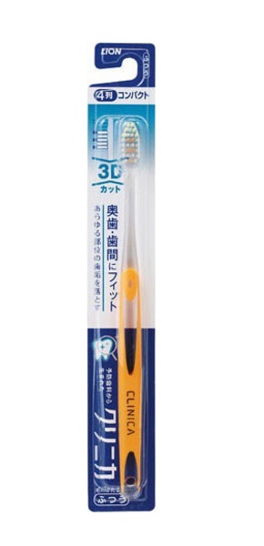 Зубная щетка LION  Clinica 3-х рядная, средняя жесткость, 1 шт.