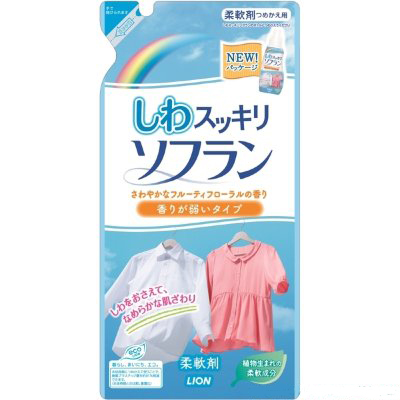 Кондиционер для белья LION Soflan Разглаживающий, запасной блок, 500 мл