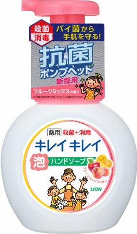 LION Kirei Kirei Пенное мыло для рук с ароматом апельсина, флакон-дозатор, 250 мл.