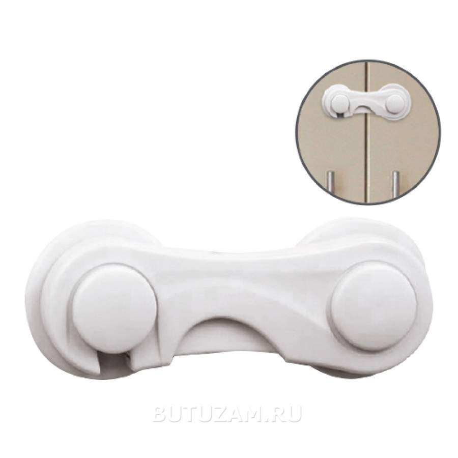 Замок LUBBY для створок шкафчиков, безопасный пластик, 1 шт.