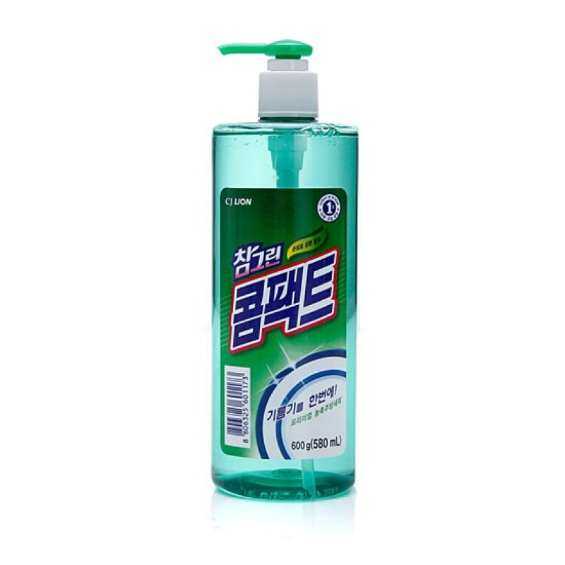 Средство для мытья посуды CJ Lion Chamgreen Концентрат, флакон-дозатор, 580 мл