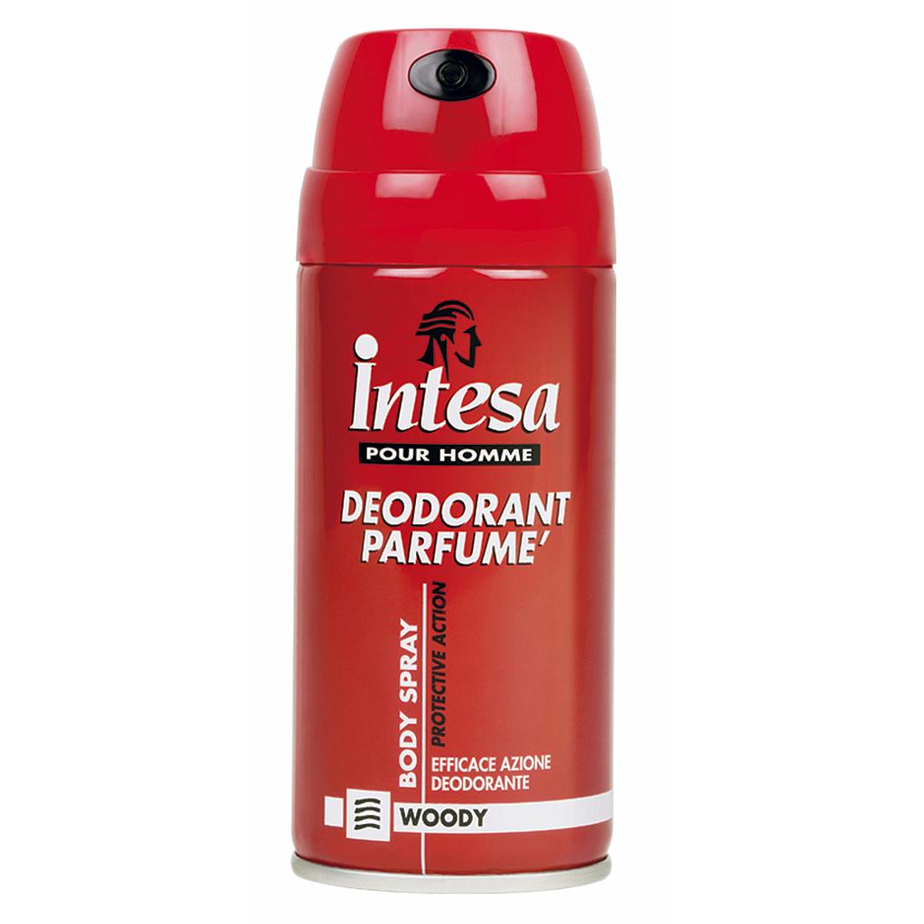 Парфюмированный дезодорант для тела INTESA в аэрозольной упаковке, 150 мл.
