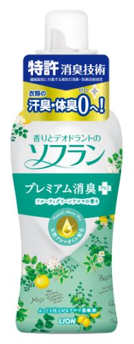 Кондиционер для белья LION Soflan с цитрусовым ароматом, 620 мл