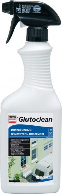 Интенсивный очиститель пластмасс Glutoclean, 750 мл.