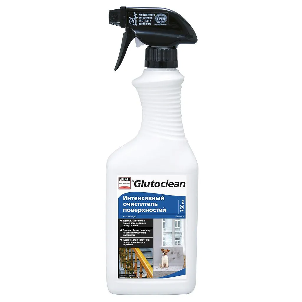 Интенсивный очиститель поверхностей Glutoclean, 750 мл
