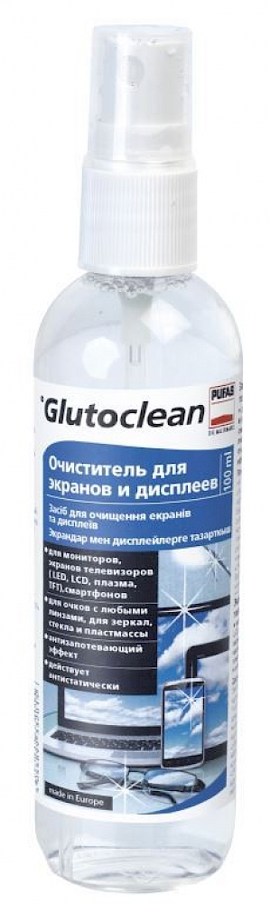 Очиститель для экранов и дисплеев Glutoclean, 100 мл.