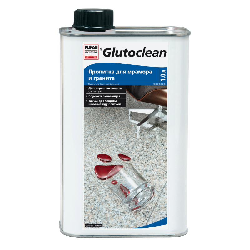 Пропитка для мрамора и гранита Glutoclean, 1 л.
