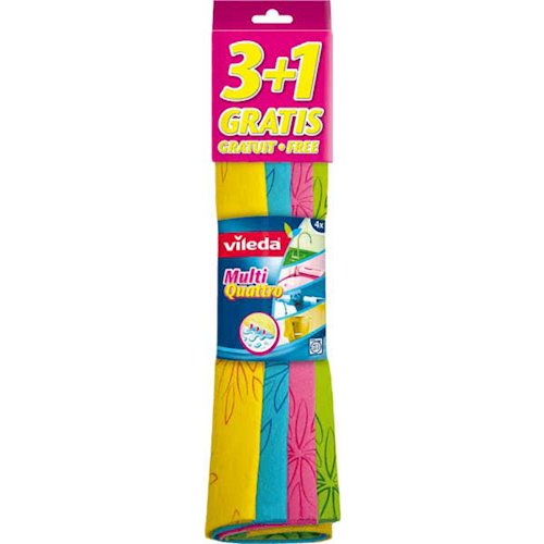 Салфетки VILEDA Multi Quattro 3+1 шт