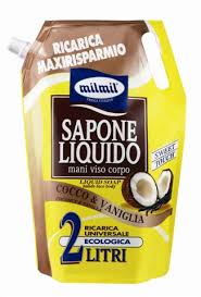 Жидкое мыло MILMIL  Coconut Vanilla Bag re ill, 2000 мл.