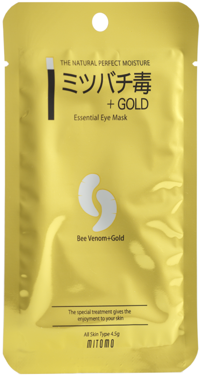 Патчи для глаз Mitomo  пчелиный яд+золото, 4,5 г