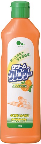 Чистящий крем Mitsuei с ароматом апельсина (очищение без царапин) 400 гр