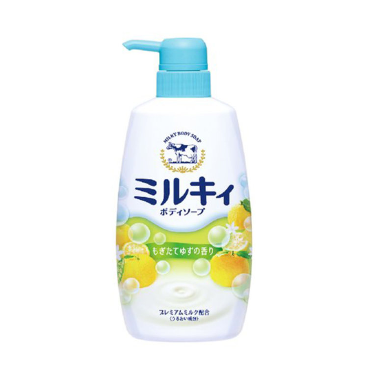 Молочное увлажняющее жидкое мыло для тела COW с цитрусовым ароматом Milky Body Soap(дозатор)  550 мл.