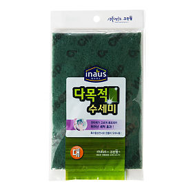 Многофункциональная абразивная губка-лист CLEANNWRAP (11,5 см*15 см*1 см) (жесткая) маленькая 1 шт.